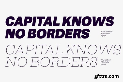 Capital Font Family