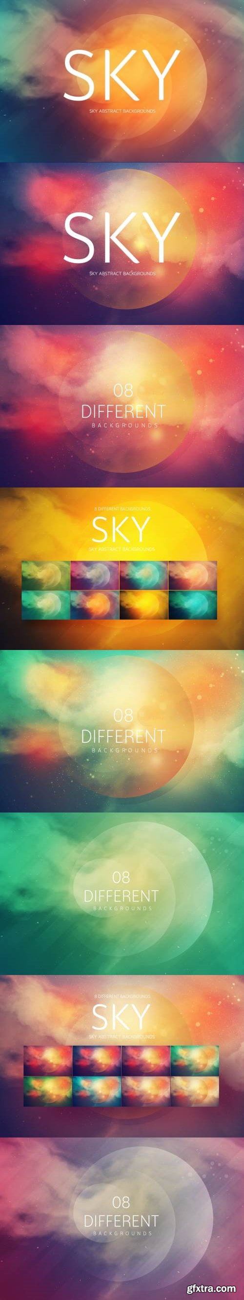 SKY Abstract Backgrounds Bundle