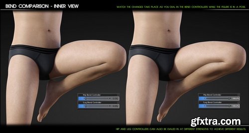 Daz3D - Bend Control for Genesis 8 Male(s)