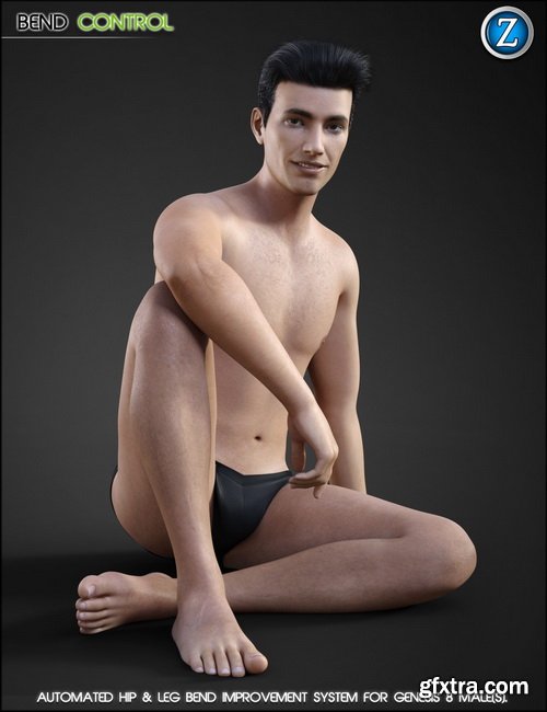 Daz3D - Bend Control for Genesis 8 Male(s)