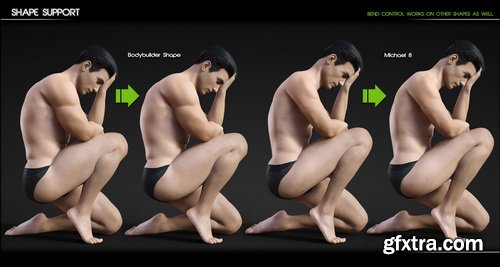 Daz3D - Bend Control for Genesis 8 Male(s)