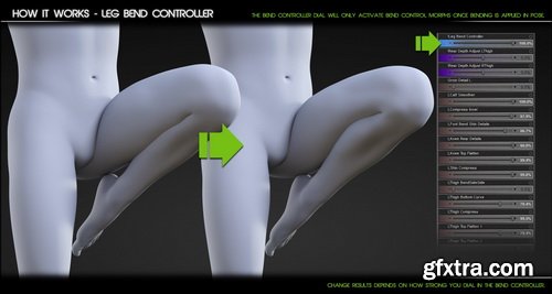 Daz3D - Bend Control for Genesis 8 Male(s)