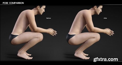 Daz3D - Bend Control for Genesis 8 Male(s)