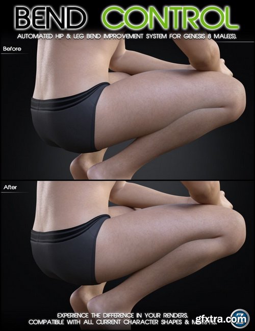 Daz3D - Bend Control for Genesis 8 Male(s)