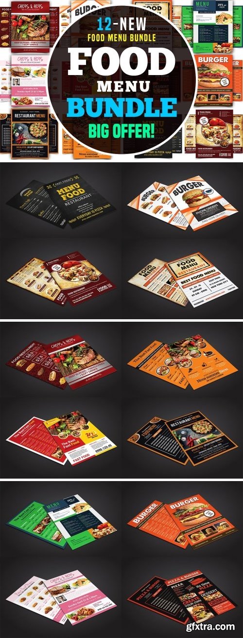 CM - Food Menu Flyer Bundle 2465719