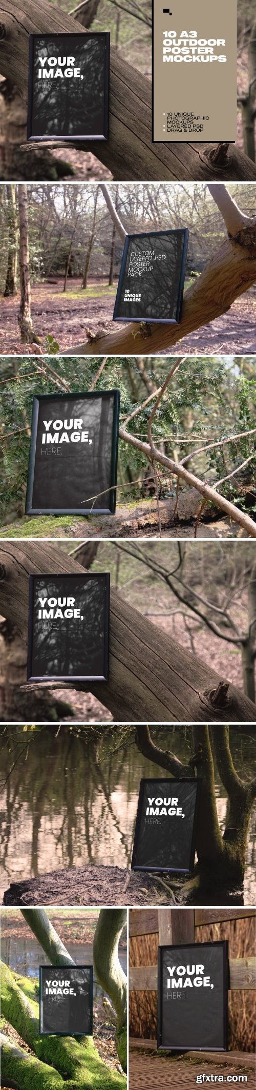 CM - Forest Frames - 10 Unique Mockups 2464064