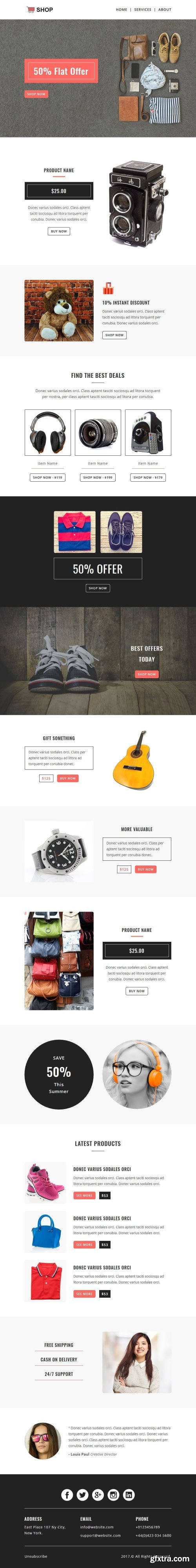 CM - SHOPPING - Responsive Email Template 1590145