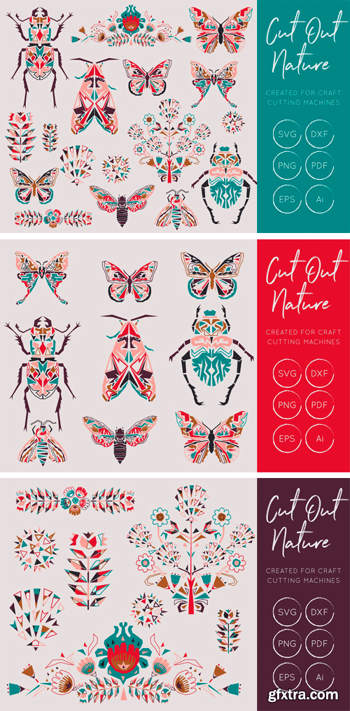 CM - Butterflies and Beetles SVG Bundle 2353224