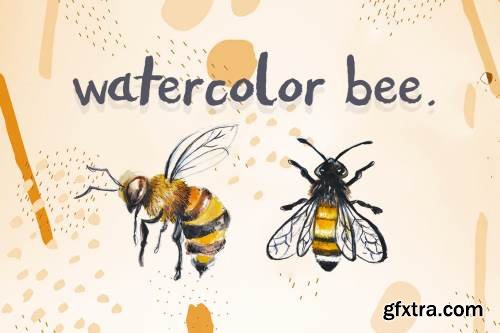 Watercolor Bee