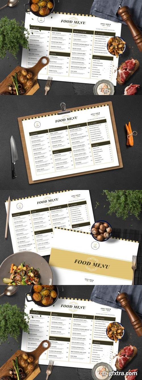 Modern Food Menu