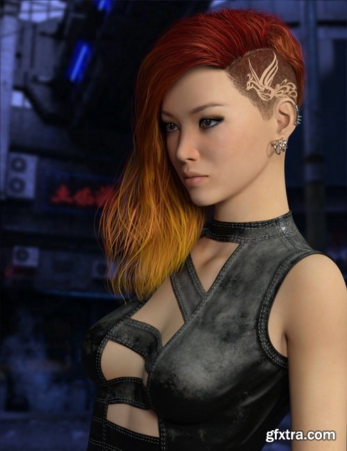 Daz3D - MRL Gem Hair for Genesis 3 and 8 Female