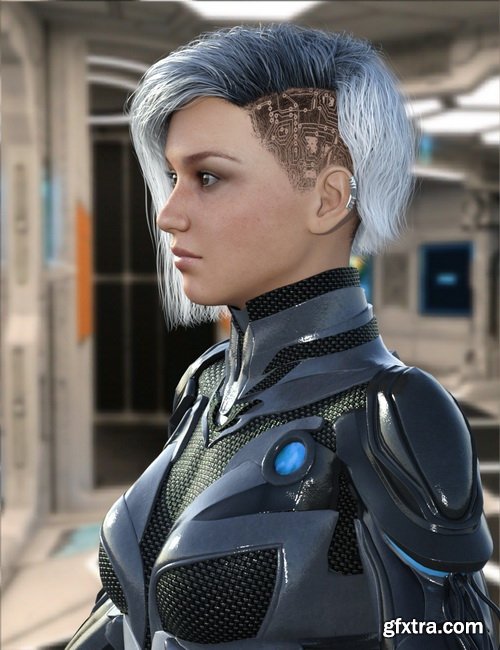 Daz3D - MRL Gem Hair for Genesis 3 and 8 Female