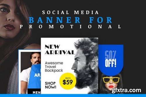 Social Media Banner For Promotional PSD Templates