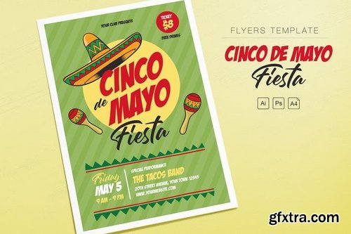 Cinco de Mayo Fiesta Flyers