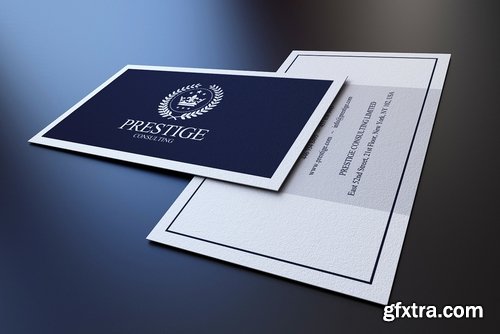 CM - Elegant Blue Business Card 2426692