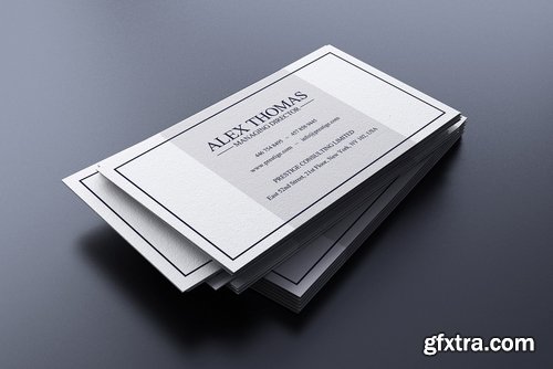 CM - Elegant Blue Business Card 2426692