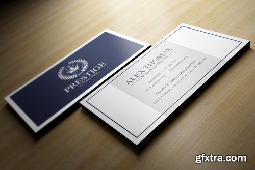 CM - Elegant Blue Business Card 2426692