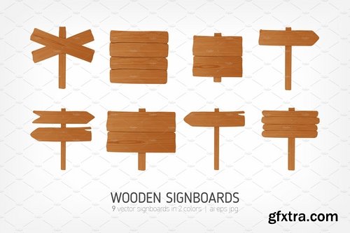 CM - Wooden signboards, pointers 2442164