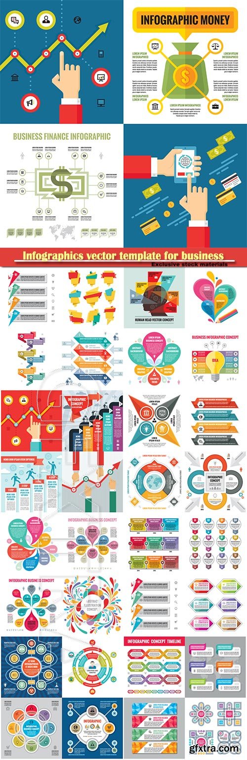 Infographics vector template for business presentations or information banner # 70