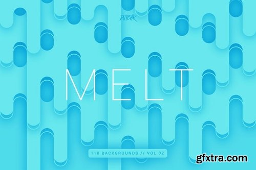 Melt  Abstract Rounded Backgrounds Vol 02