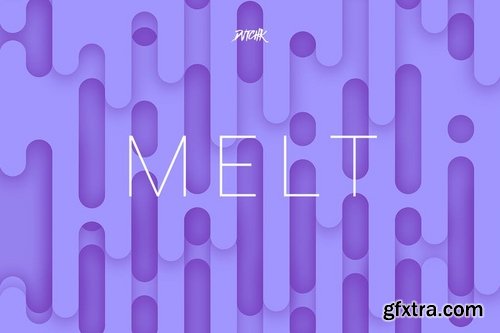 Melt  Abstract Rounded Backgrounds Vol 02