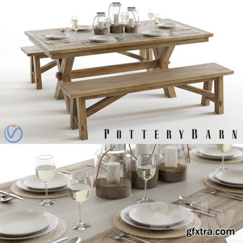 3dsky - Pottery Barn Toscana Set