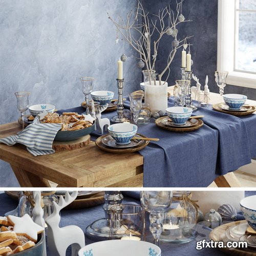 3dsky - Festive Table Setting