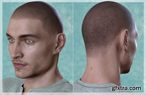 Daz3D - Shaved Hair for Genesis 3 Male(s)