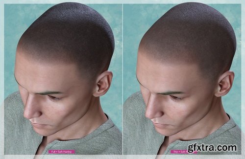 Daz3D - Shaved Hair for Genesis 3 Male(s)