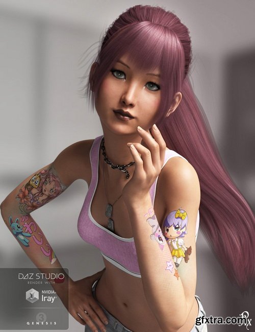 Daz3D - Pix Koko for Victoria 7 and Aiko 7