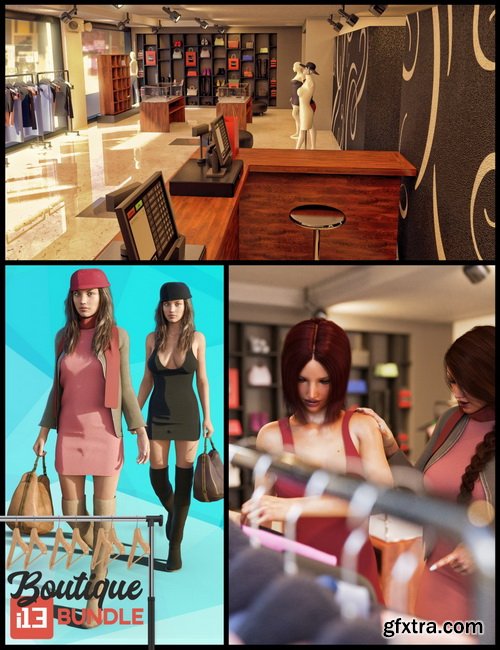 Daz3D - i13 Clothing Boutique Bundle