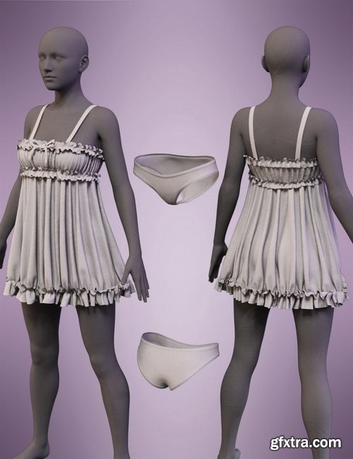 Daz3D - Sleepwear for Genesis 8 Female(s)