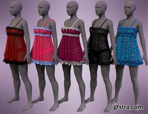 Daz3D - Sleepwear for Genesis 8 Female(s)