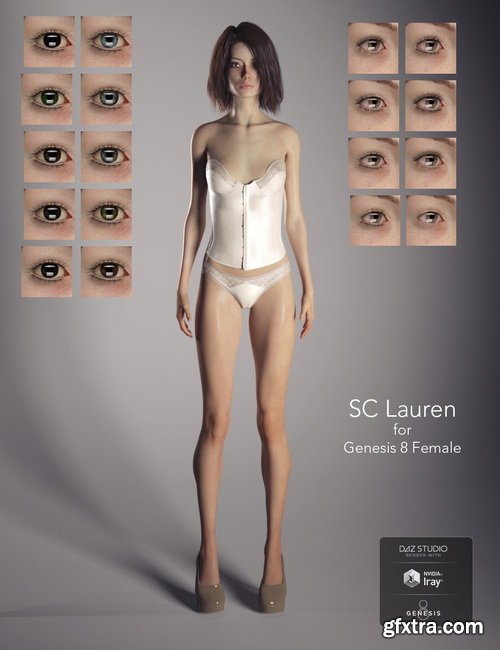 Daz3D - SC Lauren for Genesis 8 Female