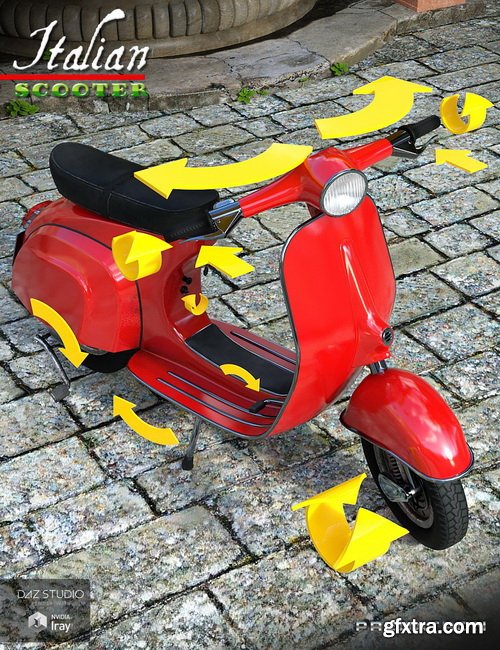 Daz3D - Italian Scooter Bundle