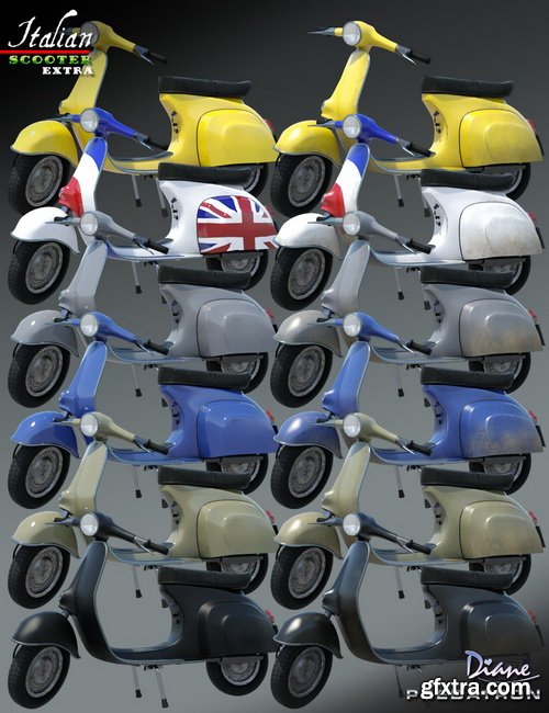 Daz3D - Italian Scooter Bundle