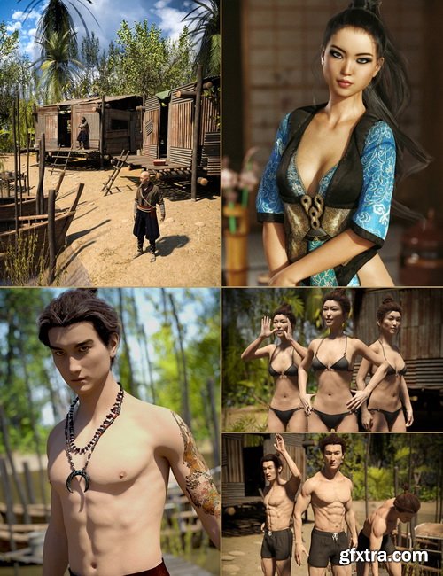 Daz3D - Asian River Bundle