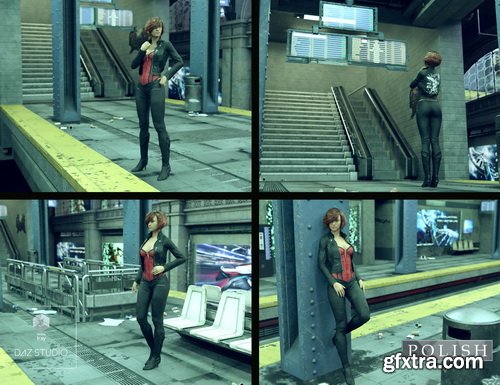 Daz3D - Cyberpunk Subway Station Bundle