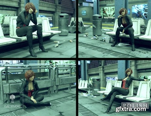 Daz3D - Cyberpunk Subway Station Bundle