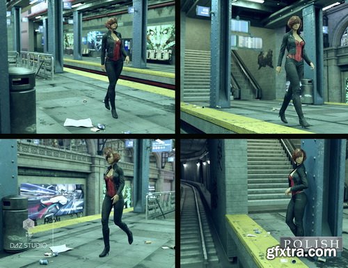 Daz3D - Cyberpunk Subway Station Bundle