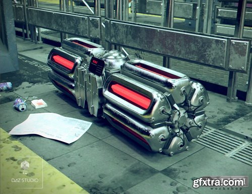 Daz3D - Cyberpunk Subway Station Bundle