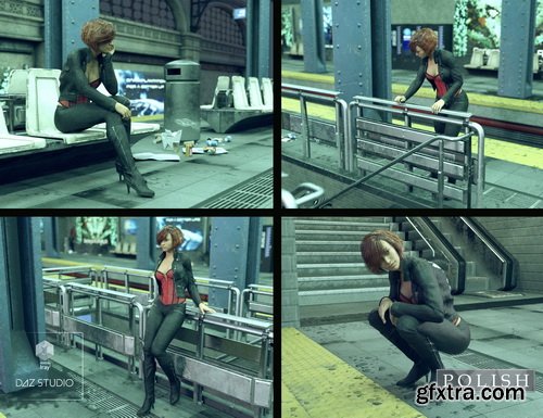 Daz3D - Cyberpunk Subway Station Bundle