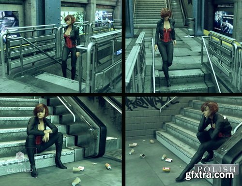 Daz3D - Cyberpunk Subway Station Bundle