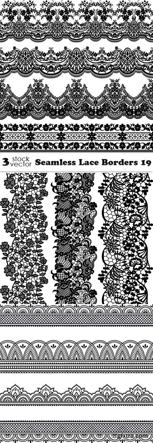 Vectors - Seamless Lace Borders 19