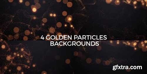 4 Golden Particles Backgrounds - Motion Graphics 78937