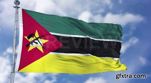 Mozambique Flag Animation - Motion Graphics 74106