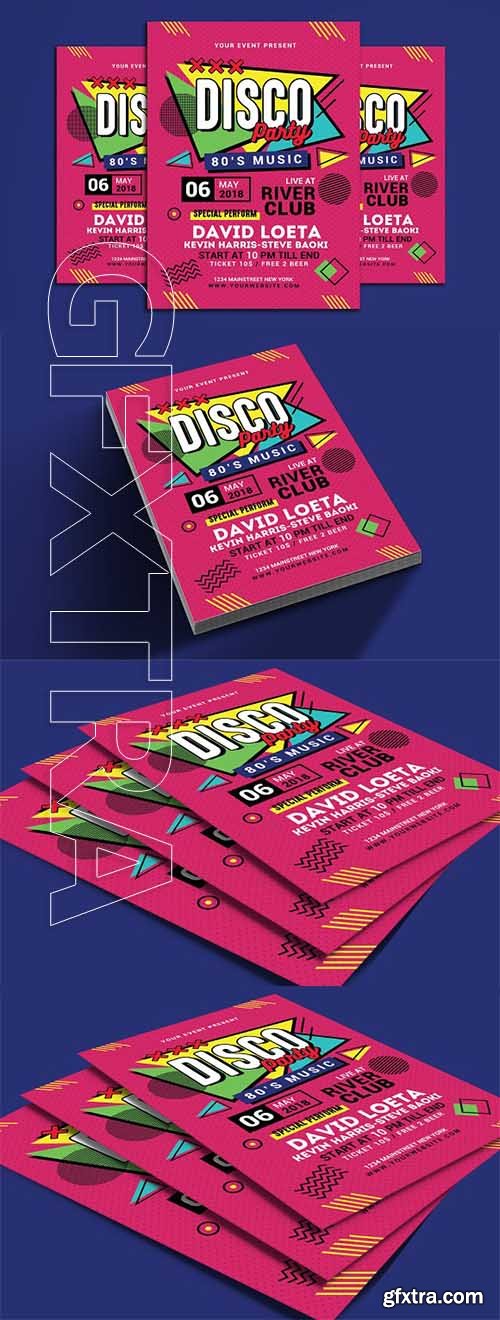 CreativeMarket - Retro Music Disco Party 2509316