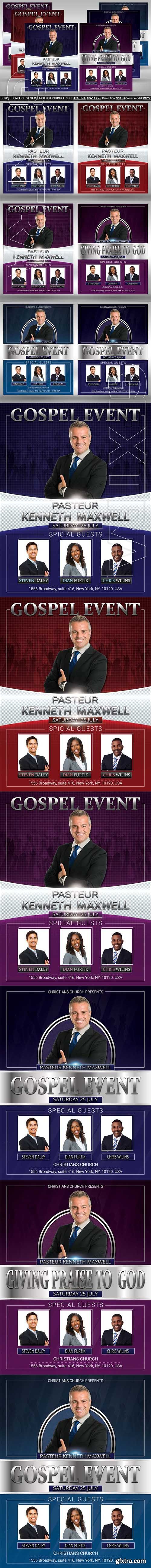 CreativeMarket - Gospel Concert Event Church Bundle 2509055