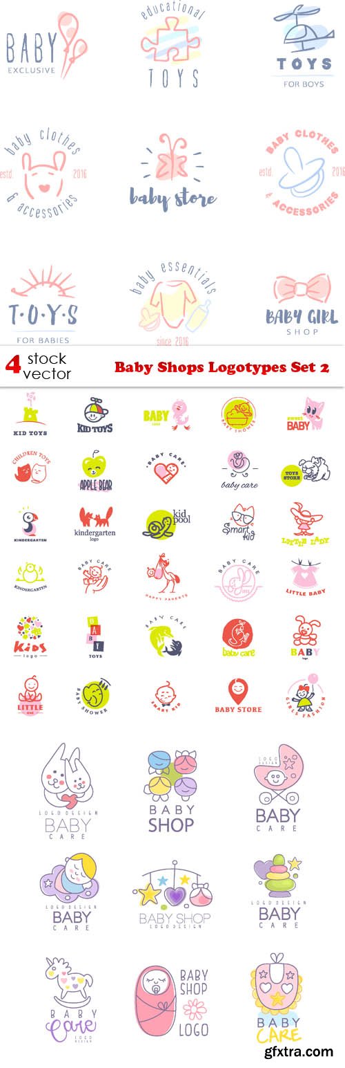 Vectors - Baby Shops Logotypes Set 2