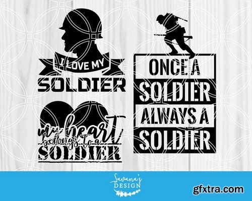 CM - Army SVG Bundle Soldier Cut Files 2453382